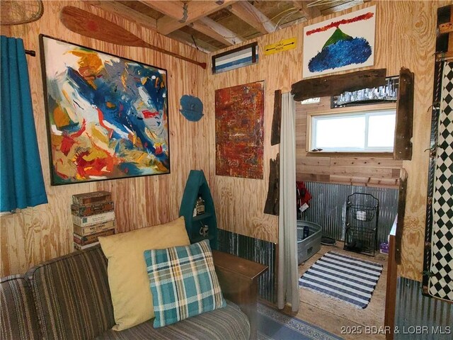 31025 Broken Circle Rd, Stover, MO 65078 - bathroom with wooden walls