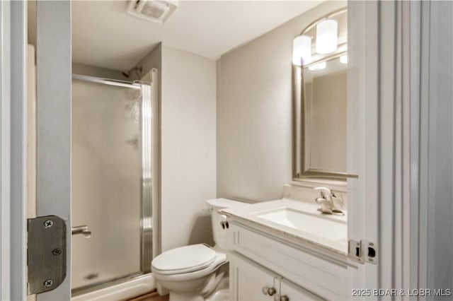 701 Cedar Rd Unit 1A, Lake Ozark, MO 65049 - full bath featuring vanity, a shower stall, and toilet