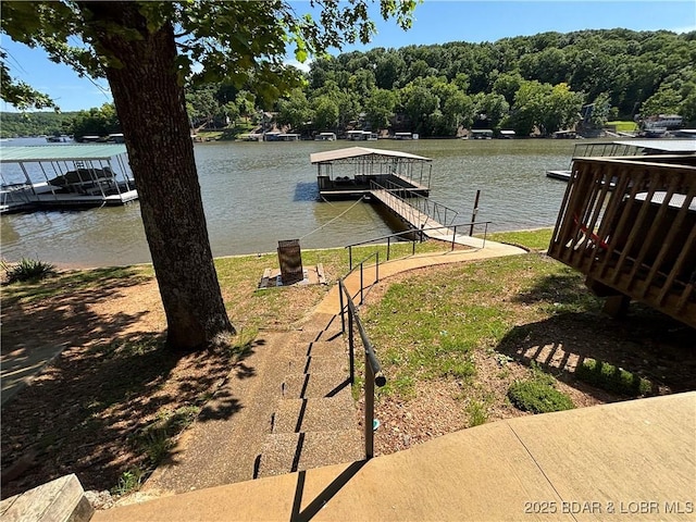 406 Staley Hollow Dr, Sunrise Beach, MO 65079 - dock with a water view