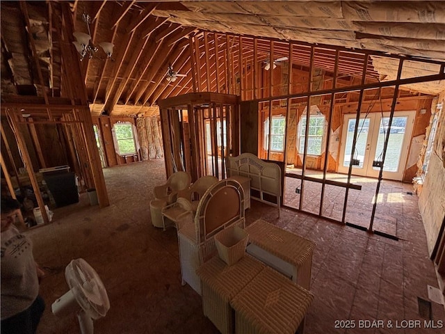 406 Staley Hollow Dr, Sunrise Beach, MO 65079 - misc room with lofted ceiling
