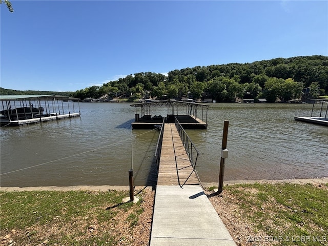 406 Staley Hollow Dr, Sunrise Beach, MO 65079 - dock area with a water view