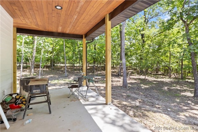 535 Grand Point Blvd, Sunrise Beach, MO 65079 - view of patio / terrace featuring view of wooded area