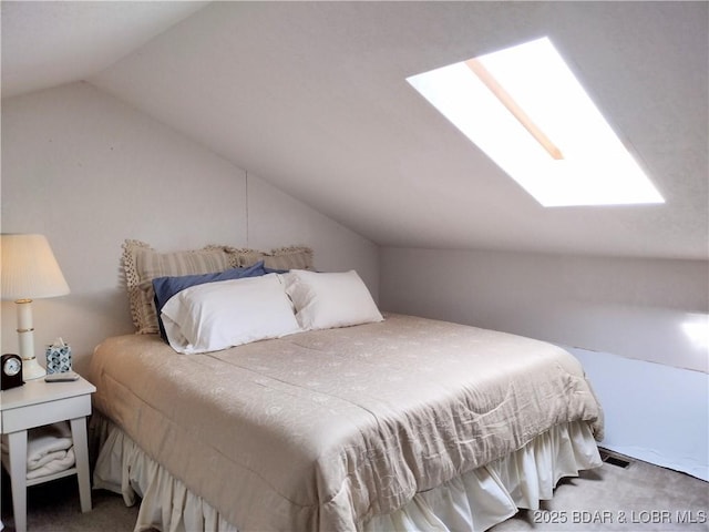 2500 Bay Point Ln Unit 342, Osage Beach, MO 65020 - carpeted bedroom with a skylight and lofted ceiling