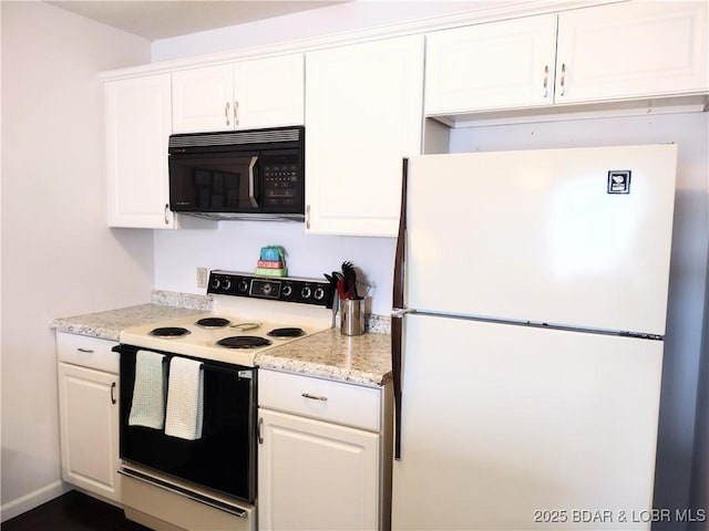 2500 Bay Point Ln Unit 342, Osage Beach, MO 65020 - kitchen featuring white appliances, white cabinetry, and light stone countertops
