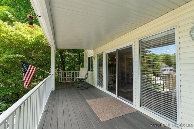 55 Nonsuch Ct, Lake Ozark, MO 65049 - view of wooden porch