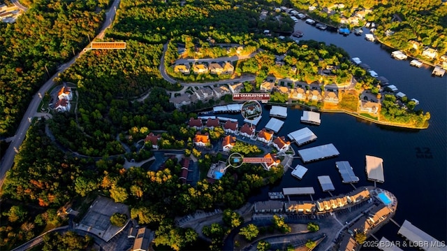 289 Charleston Dr Unit 2B, Lake Ozark, MO 65049 - aerial view of property and surrounding area featuring a large body of water