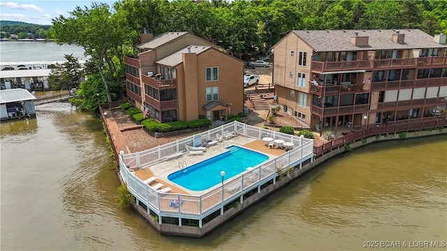 111 Rock Dove Ln Unit 3A, Camdenton, MO 65020 - drone / aerial view of a large body of water and a pool