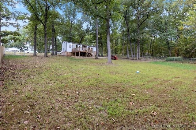 34546 Ivy Bend Rd, Stover, MO 65018 - view of yard featuring a deck