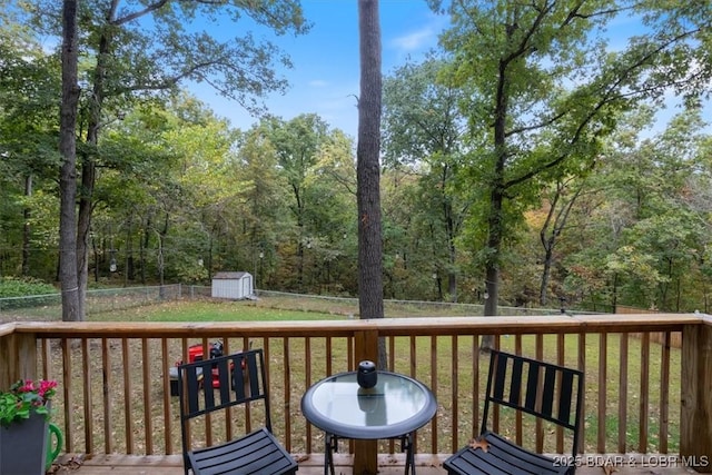 34546 Ivy Bend Rd, Stover, MO 65018 - view of wooden terrace
