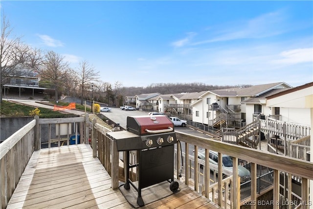 98 Jonathan Dr Unit 4C, Lake Ozark, MO 65049 - deck featuring a residential view and area for grilling