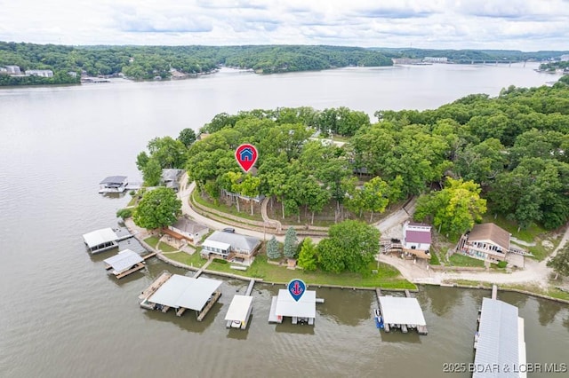 42 Rhine River Rd, Sunrise Beach, MO 65079 - bird's eye view of a nearby body of water