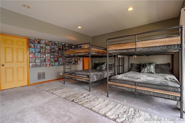 42 Rhine River Rd, Sunrise Beach, MO 65079 - bedroom with carpet flooring, baseboards, and recessed lighting