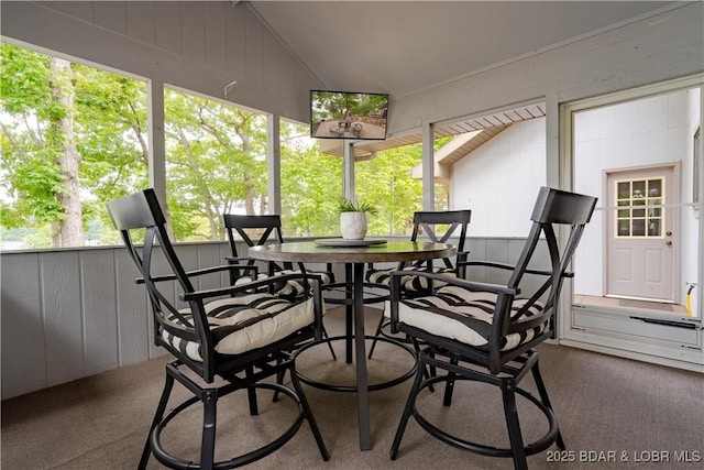 42 Rhine River Rd, Sunrise Beach, MO 65079 - sunroom with vaulted ceiling