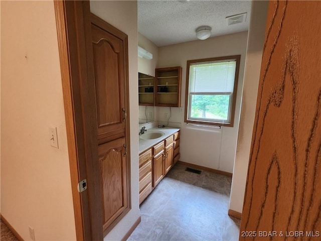 105 Birdie Dr, Gravois Mills, MO 65037 - bathroom featuring vanity and a textured ceiling
