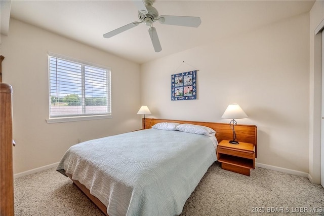 272 Cedar Glen Dr Unit 3A, Camdenton, MO 65020 - carpeted bedroom with baseboards and a ceiling fan