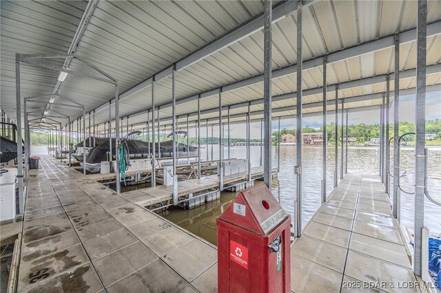 272 Cedar Glen Dr Unit 3A, Camdenton, MO 65020 - dock area featuring a water view and boat lift