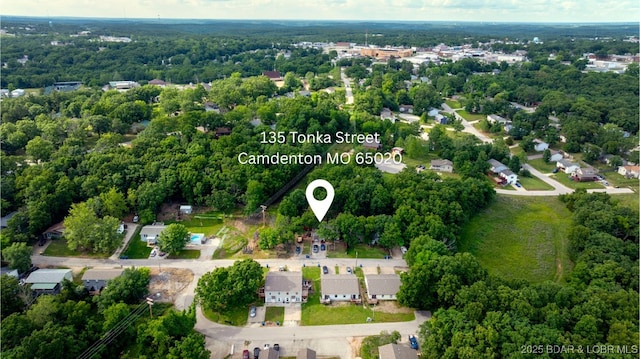 135 Tonka St, Camdenton, MO 65020 - drone / aerial view of a heavily wooded area