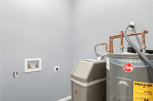 19580 Wonderland Rd, Rocky Mount, MO 65072 - utility room featuring electric water heater