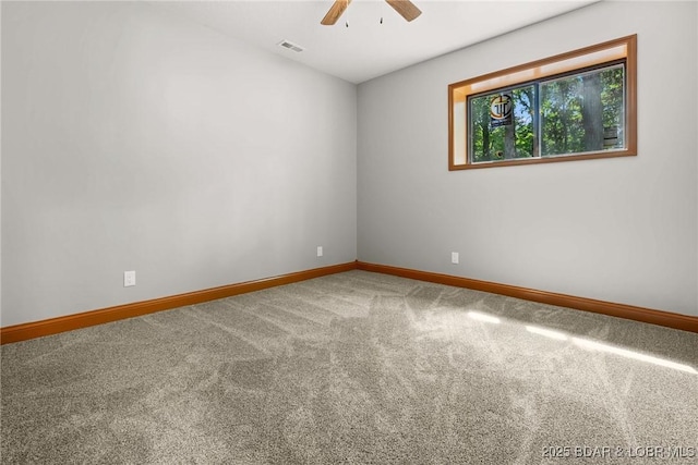55 Turn Bridge Ln, Porto Cima, MO 65079 - unfurnished room with carpet flooring, baseboards, and ceiling fan