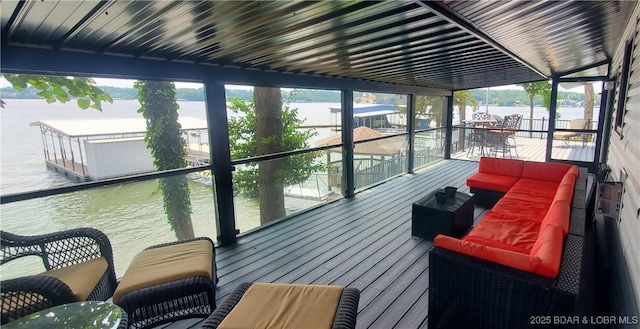 44 Port Bagnell Rd, Eldon, MO 65026 - deck with a water view