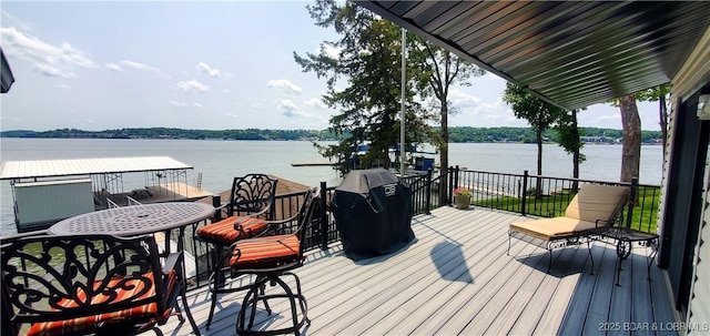 44 Port Bagnell Rd, Eldon, MO 65026 - deck with a water view