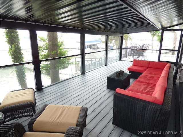 44 Port Bagnell Rd, Eldon, MO 65026 - wooden deck featuring an outdoor living space