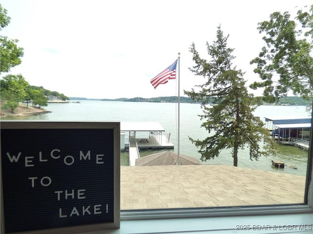 44 Port Bagnell Rd, Eldon, MO 65026 - dock area featuring a water view