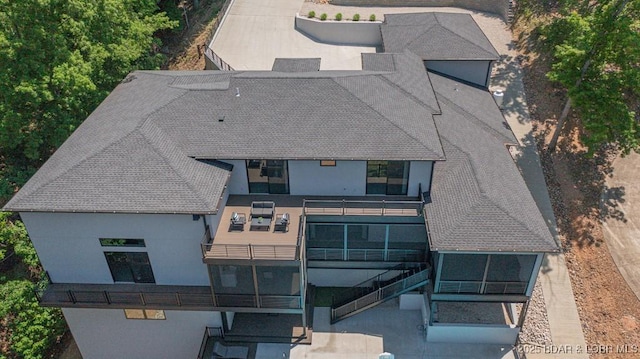 481 Comanche Rd, Lake Ozark, MO 65049 - rear view of house with a balcony