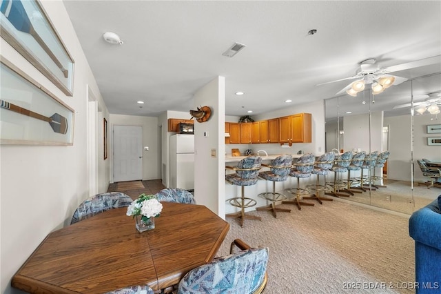335 Vision Dr Unit 2B, Camdenton, MO 65020 - dining space featuring ceiling fan