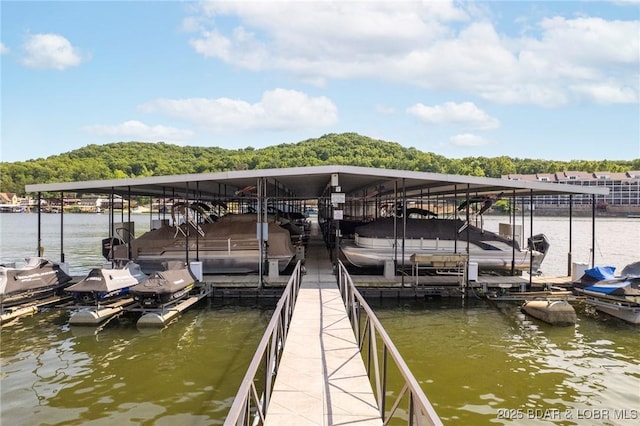 335 Vision Dr Unit 2B, Camdenton, MO 65020 - dock with boat lift and a water view