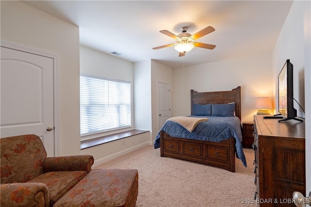 915 Bear Cave Way, Camdenton, MO 65020 - bedroom with carpet flooring, ceiling fan, and baseboards