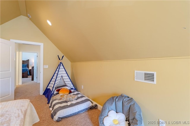 915 Bear Cave Way, Camdenton, MO 65020 - carpeted bedroom featuring vaulted ceiling