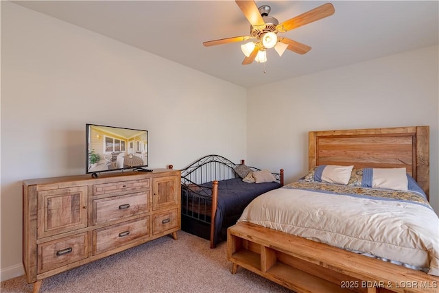 915 Bear Cave Way, Camdenton, MO 65020 - bedroom featuring light colored carpet and ceiling fan