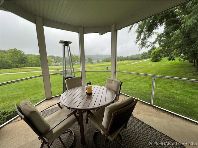 915 Bear Cave Way, Camdenton, MO 65020 - sunroom / solarium featuring outdoor dining space