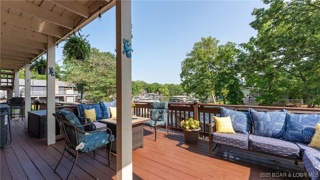 2151 Portside Ln, Osage Beach, MO 65065 - deck with an outdoor hangout area