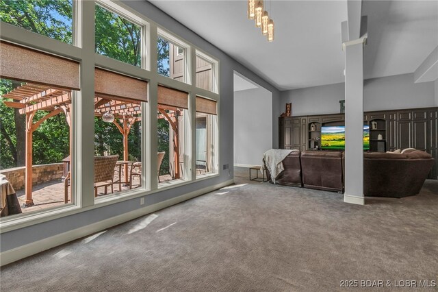 5938 N Chatham Ave, Kansas City, MO 64151 - view of unfurnished sunroom