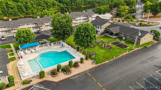 611 Lazy Days Rd Unit W1, Osage Beach, MO 65065 - bird's eye view of a pool area