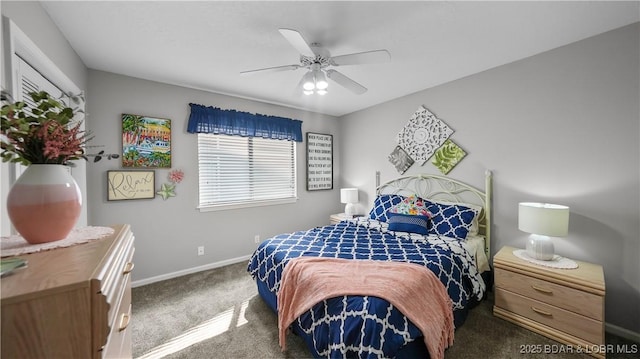 611 Lazy Days Rd Unit W1, Osage Beach, MO 65065 - carpeted bedroom with baseboards and ceiling fan