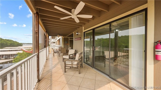 611 Lazy Days Rd Unit W1, Osage Beach, MO 65065 - balcony featuring ceiling fan