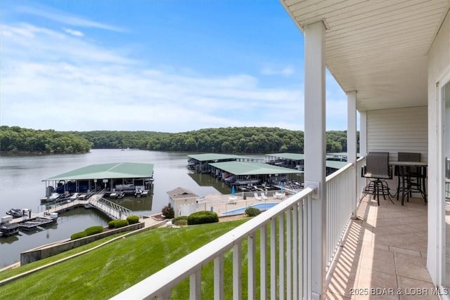 4800 Eagleview Dr Unit 115B, Osage Beach, MO 65065 - balcony with a water view