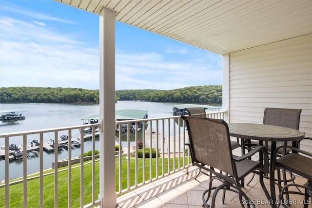 4800 Eagleview Dr Unit 115B, Osage Beach, MO 65065 - balcony featuring a water view