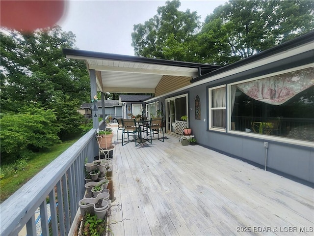 159 Tonka Shady Ln, Camdenton, MO 65020 - deck with outdoor dining space