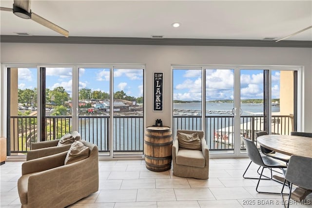 1184 Jeffries Rd Unit 312, Osage Beach, MO 65065 - sunroom / solarium featuring a water view