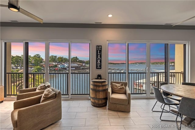 1184 Jeffries Rd Unit 312, Osage Beach, MO 65065 - sunroom / solarium featuring a water view