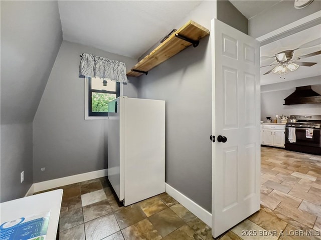 75 Central Hill Rd, Eldon, MO 65026 - bonus room with ceiling fan, light stone finish floors, and baseboards