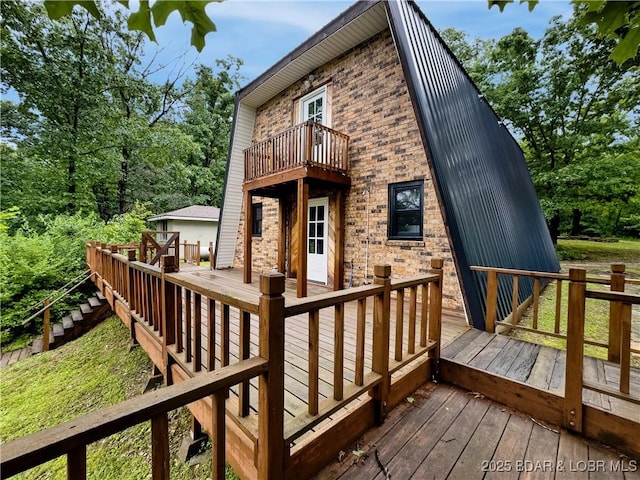 75 Central Hill Rd, Eldon, MO 65026 - deck featuring stairs