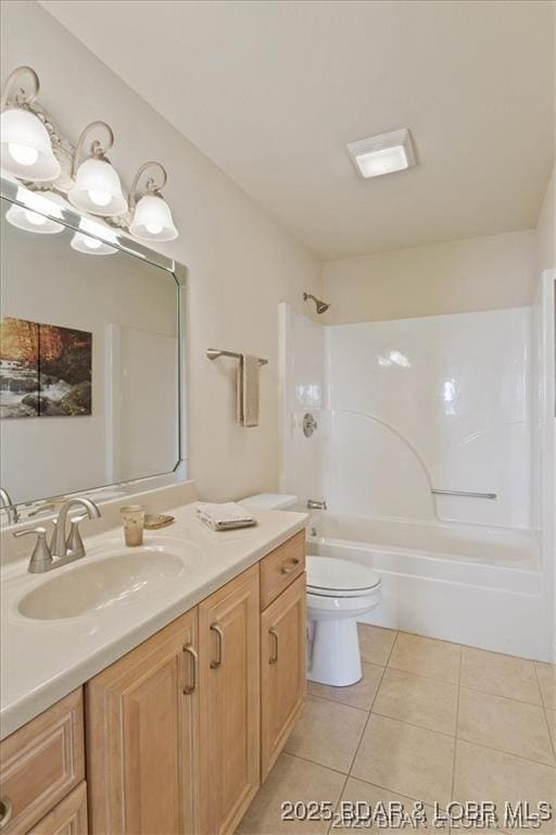 549 Cedar Rd, Lake Ozark, MO 65049 - full bath with vanity, tile patterned flooring, toilet, and tub / shower combination
