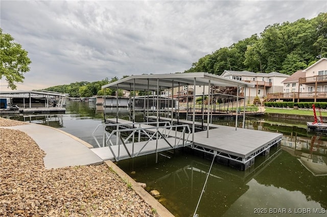 80 Ledgestone Estates Ct, Sunrise Beach, MO 65079 - dock featuring a water view