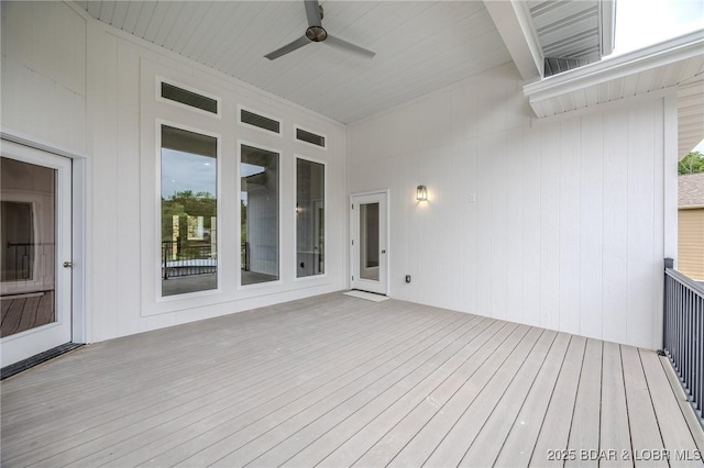 80 Ledgestone Estates Ct, Sunrise Beach, MO 65079 - deck featuring ceiling fan