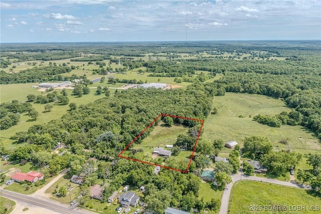 15852 Kindling Rd, Eldridge, MO 65463 - aerial view of property and surrounding area featuring property parcel outlined